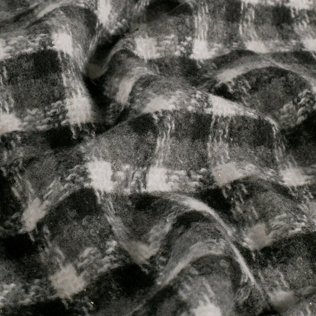 Jacquard fabrik Karo's Schwarz