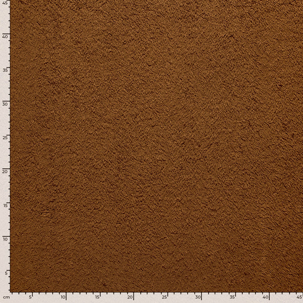 Sherpa Fleece fabrik Uni Braun