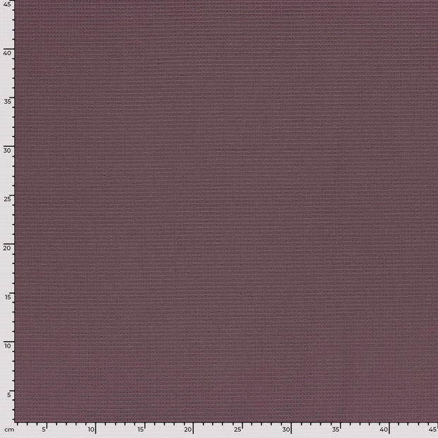 Piqué tipo gofre tela Unicolor Mauve