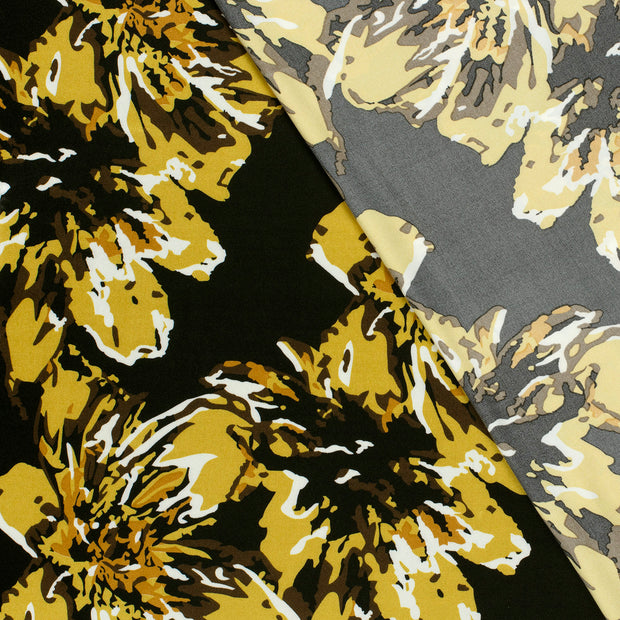 Satin fabric Abstract printed 