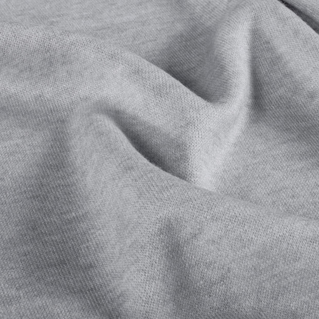 Heavy Knit stof Melange Licht grijs