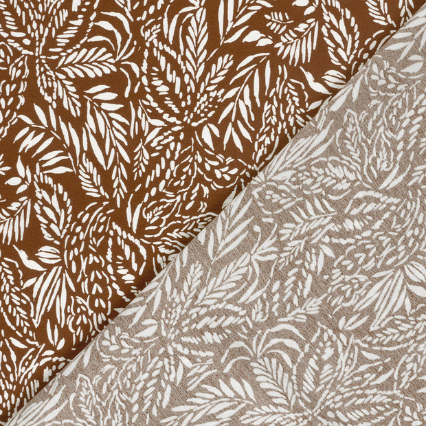 Viscose Nylon Crepe tela Hojas estampado 