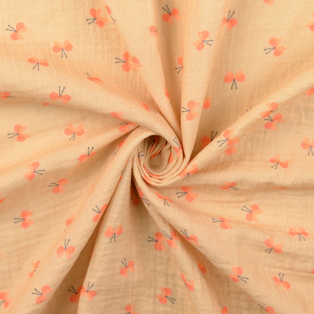 Mousseline stof Beige 