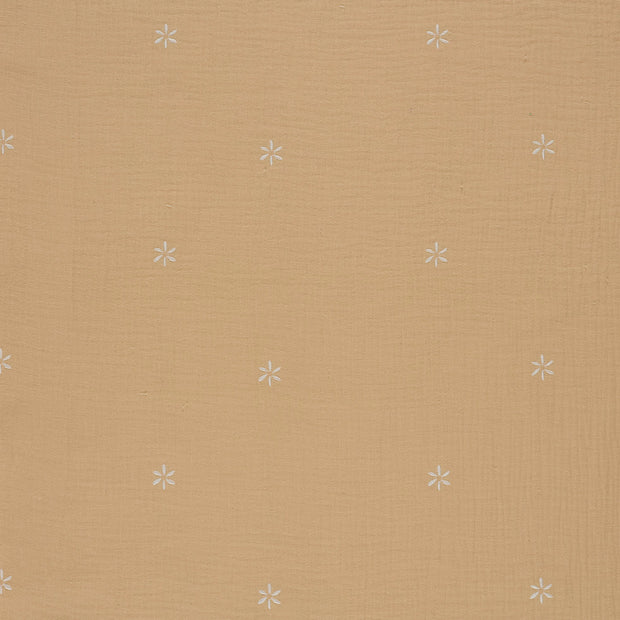 Double gaze tissu Saumon mat 