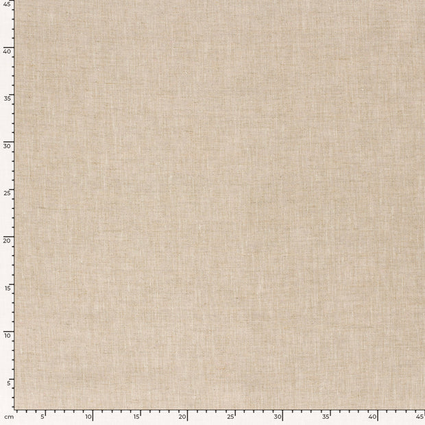 Linen fabric Unicolour Ivory