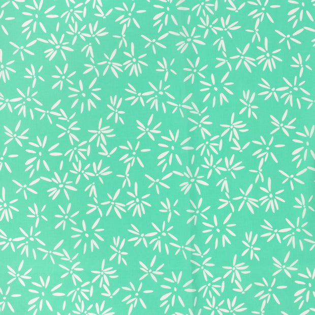 Satin de coton tissu Bleu Canard mat 