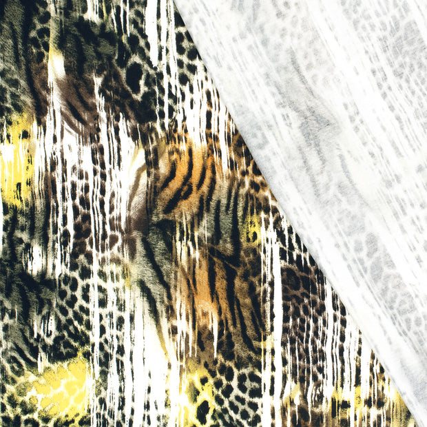 Jersey de Viscose tissu Panther imprimé 