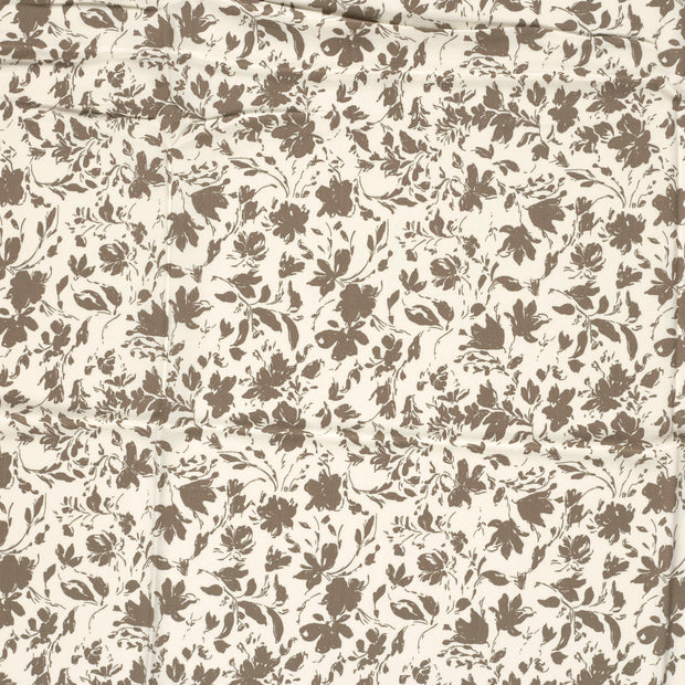 Bamboo Poplin fabric Brown matte 