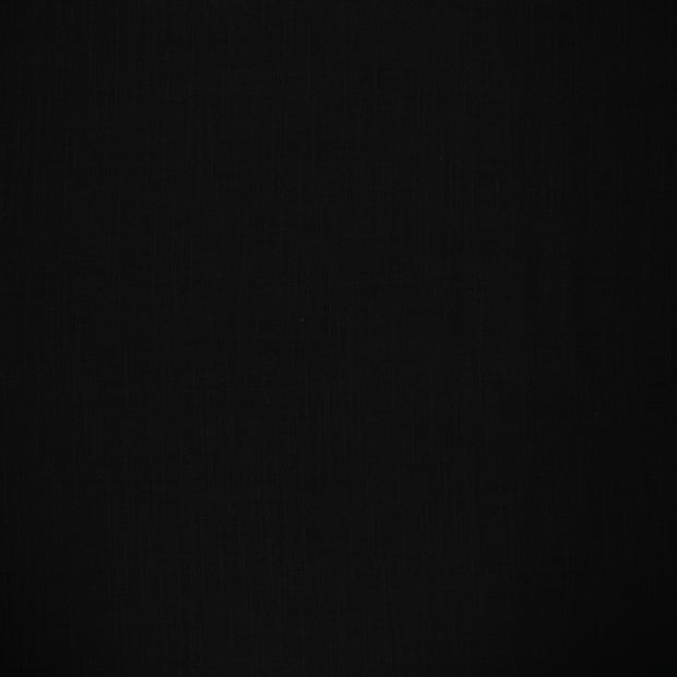 Linen Look fabric Black matte 