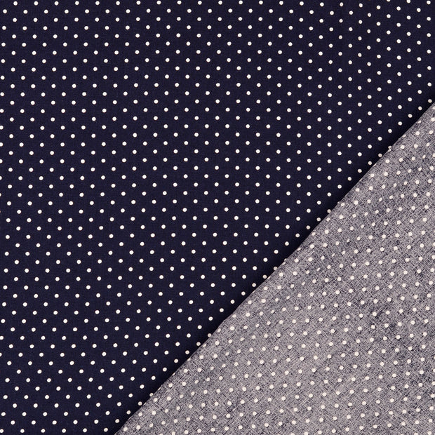 Popeline de Viscose tissu pois imprimé 