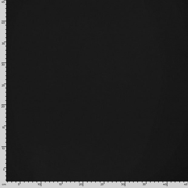 Rib Jersey fabric Unicolour Black