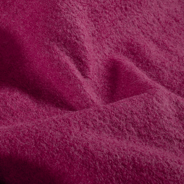 Wool Boucle fabric Unicolour Fuchsia