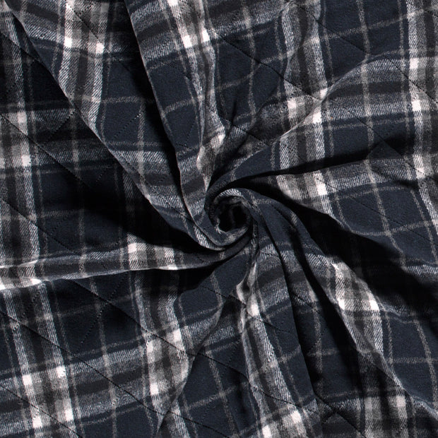 Jacquard tela Azul marino acolchado 