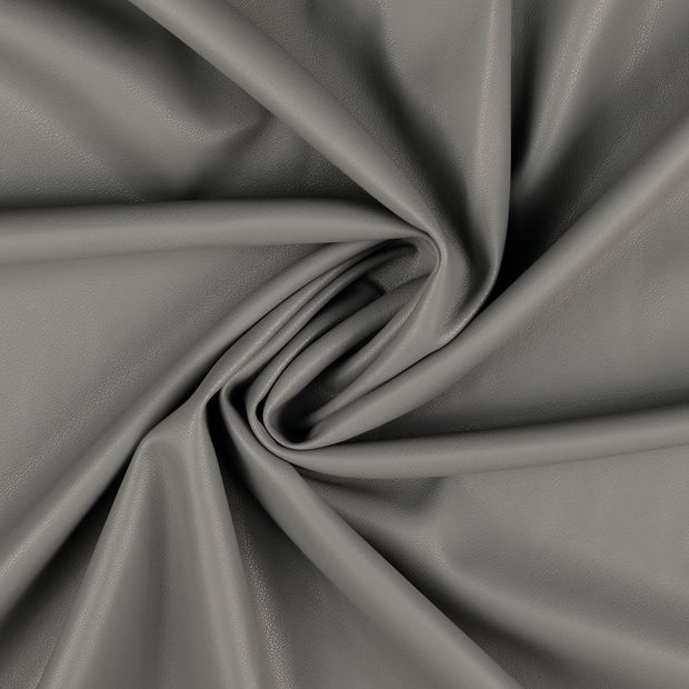 Leather fabric Grey 