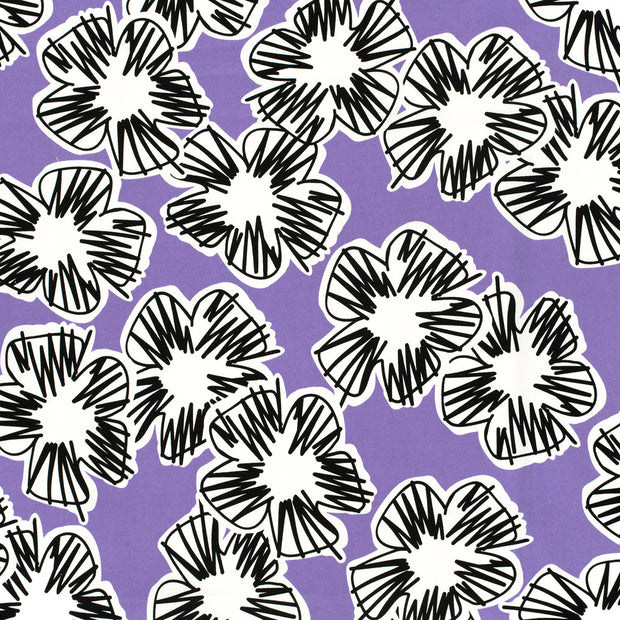 Satin de coton tissu Pourpre soyeux 
