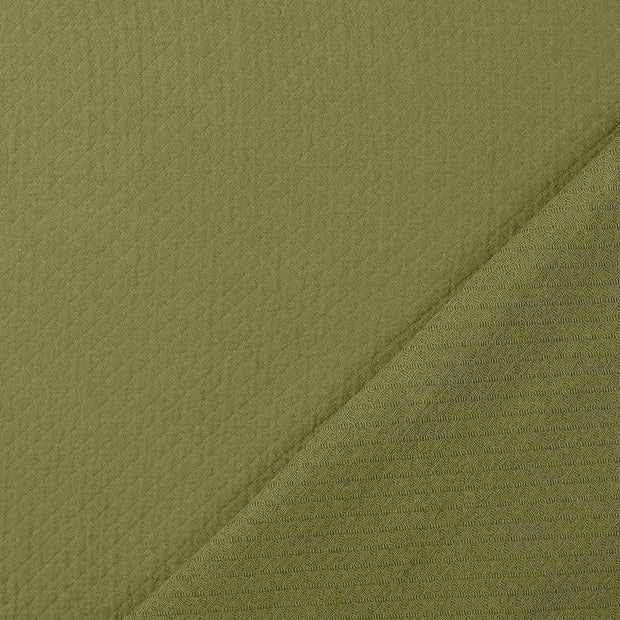 Jacquard fabric Olive Green yarn dyed 