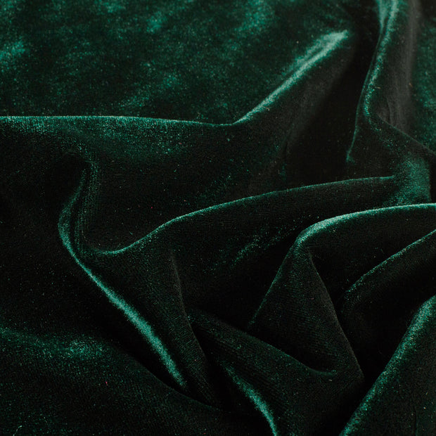Velvet fabric Unicolour Dark Green