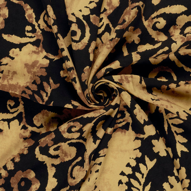 Viscose Twill fabric Camel printed 