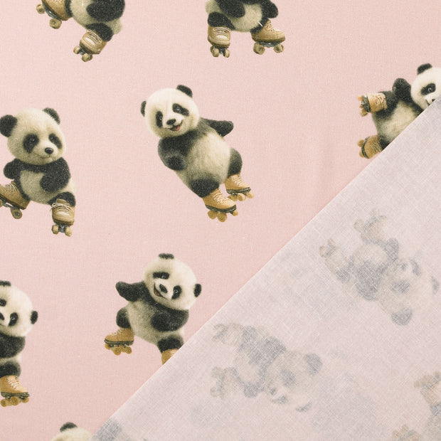 Cretonne fabric Old Pink digital printed 