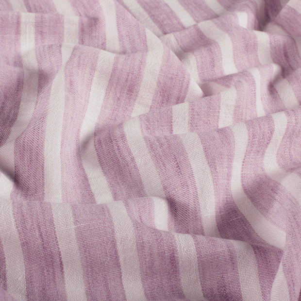Woven Polyester tela Rayas Lila
