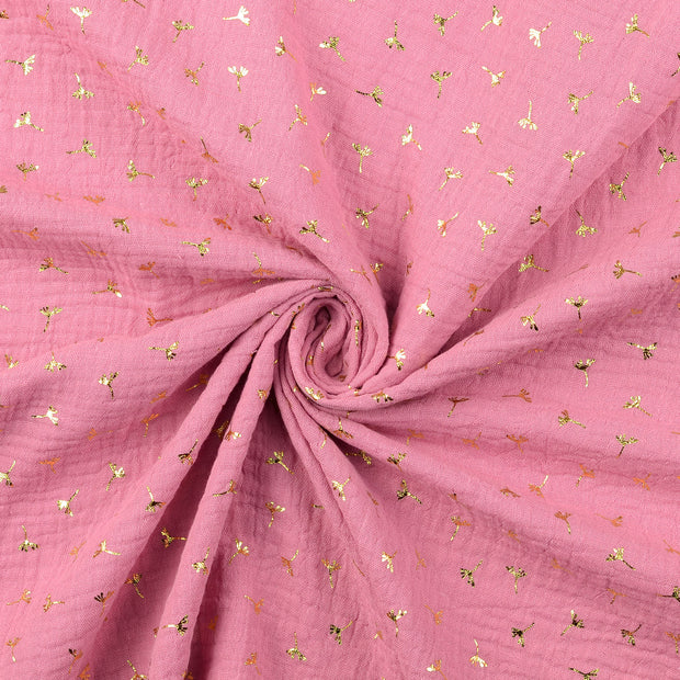 Muslin fabric Wine red 