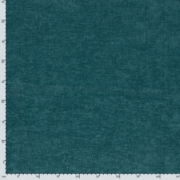 Chenille fabric Unicolour Petrol