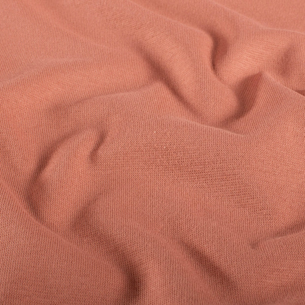 Bordas GOTS organic tela Unicolor Rosa antiguo