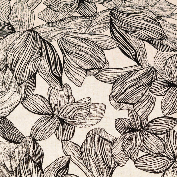 Linen fabric Flowers Nude