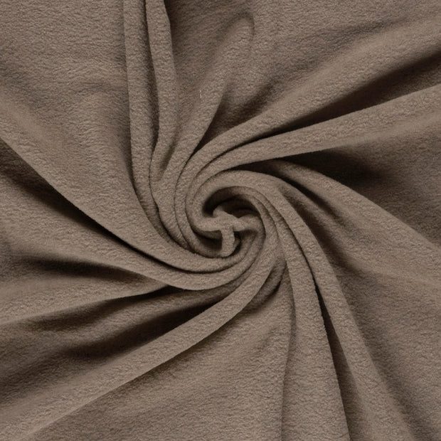 Fleece fabrik Taupe 