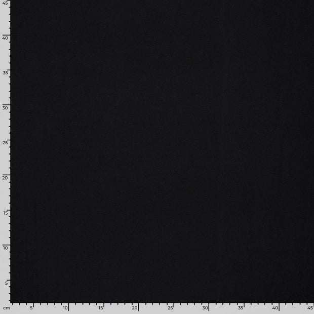 Flanelle tissu Unicolore Noir