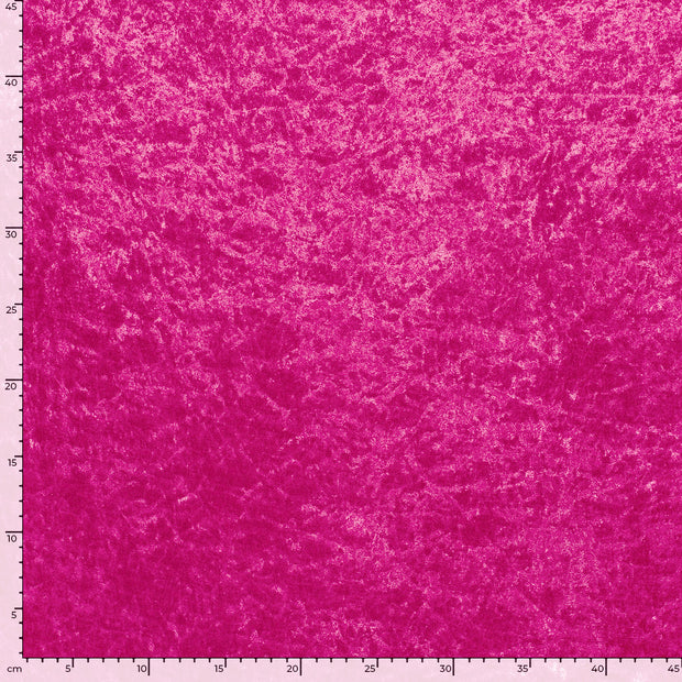 Velours fabric Unicolour Fuchsia