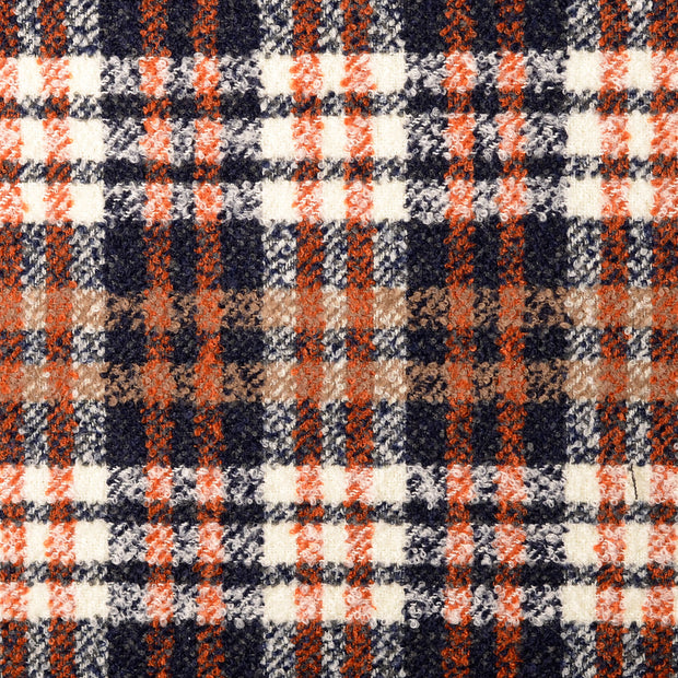 Tweed fabric Checks Navy