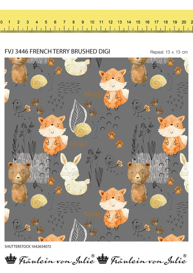 French Terry fabric Abstract 