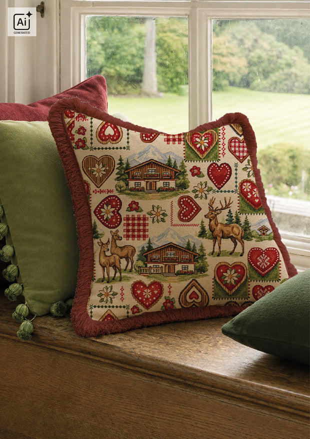 Gobelin stof Bergen Beige