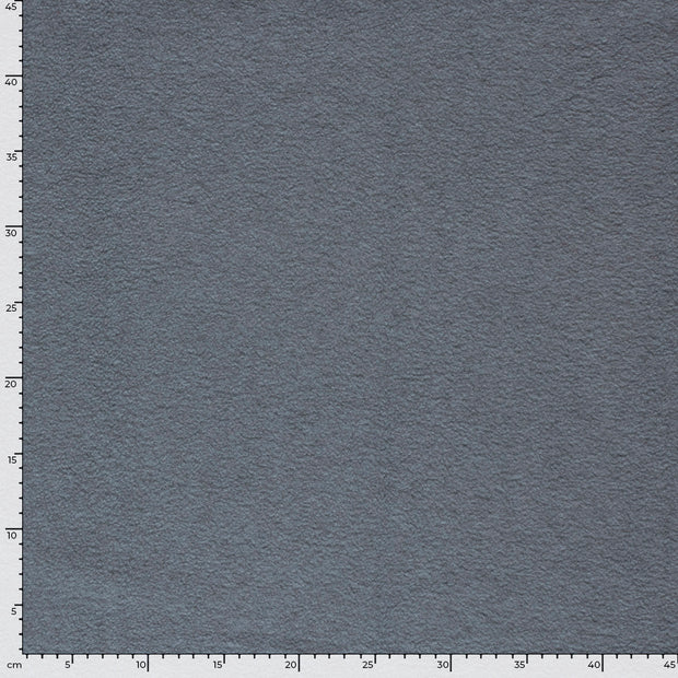 Fleece fabric Unicolour Steel Blue