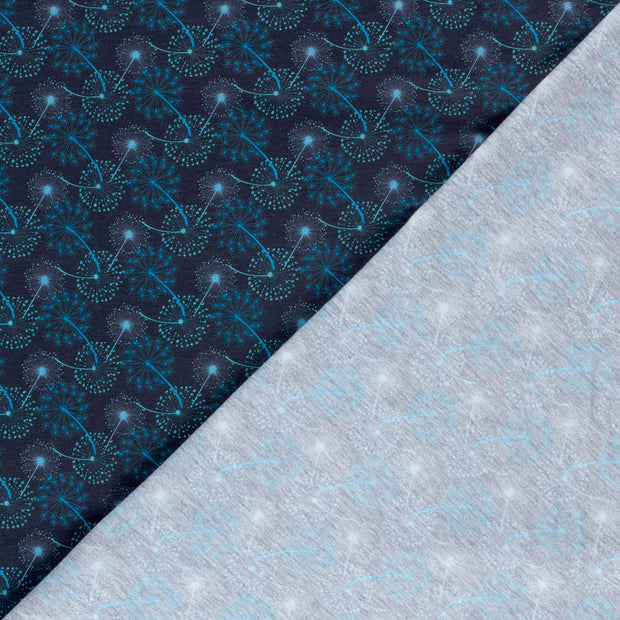Jersey fabric Dandelions digital printed 