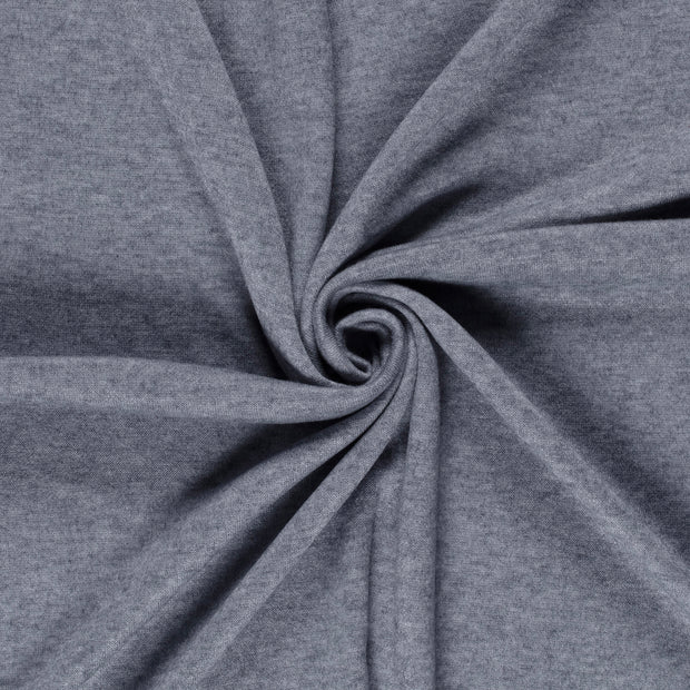 Heavy Knit fabric Navy brushed 