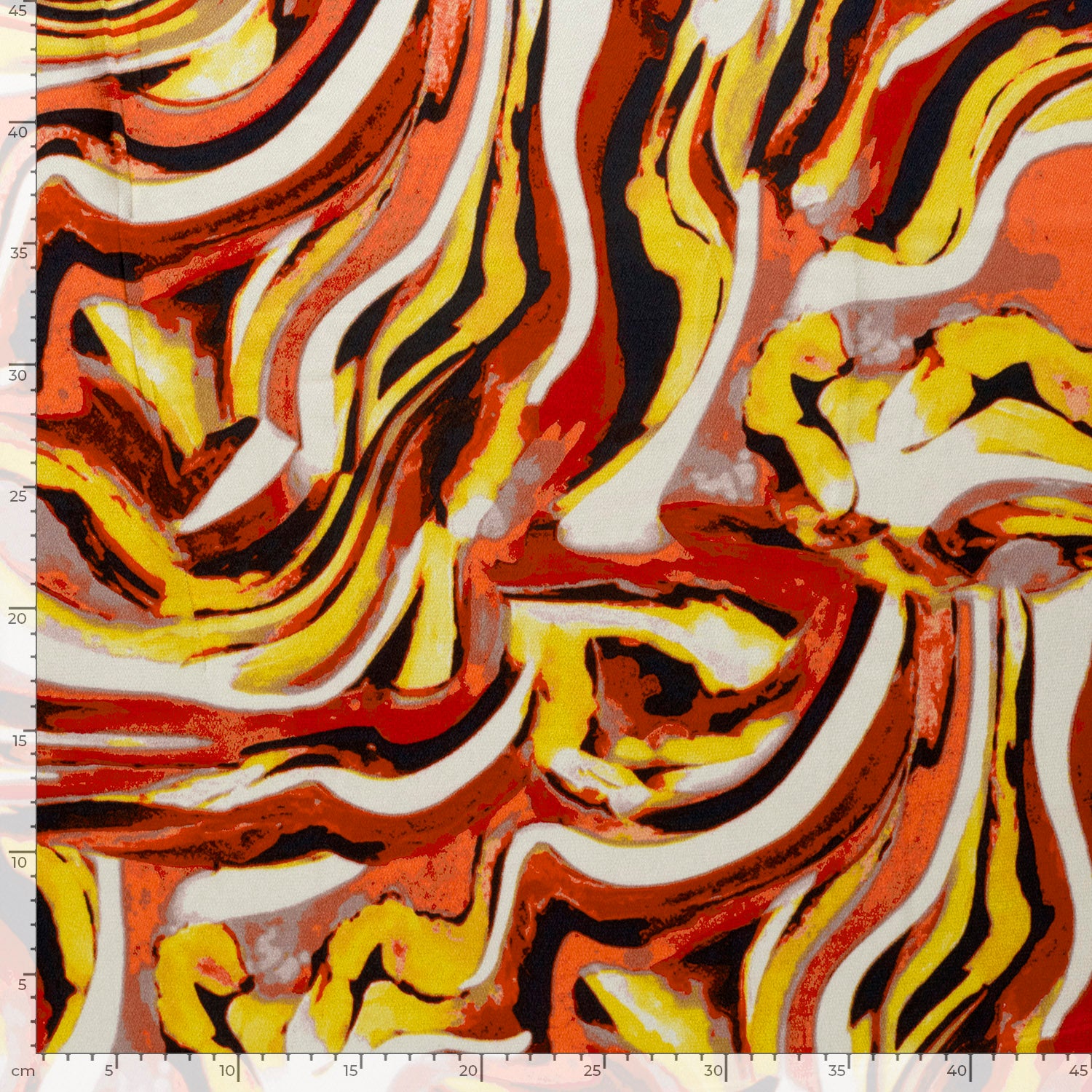 Polyester Bubble Stof Abstract Rood | Stoffen groothandel | Nooteboom ...