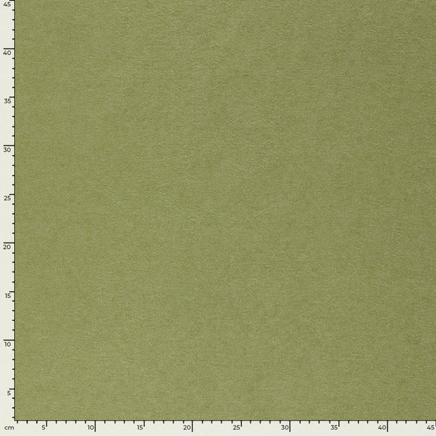 Heavy Knit stof Effen Olijf Groen