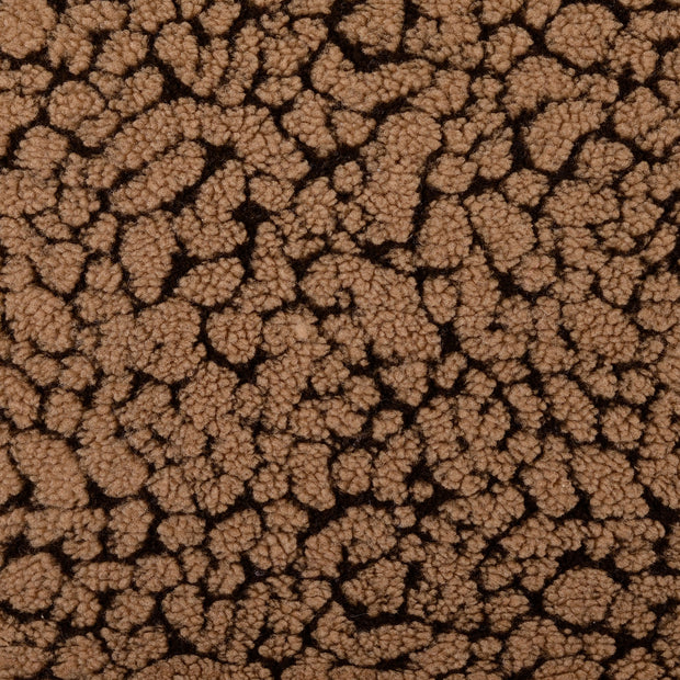 Teddy fabric Leopards Brown