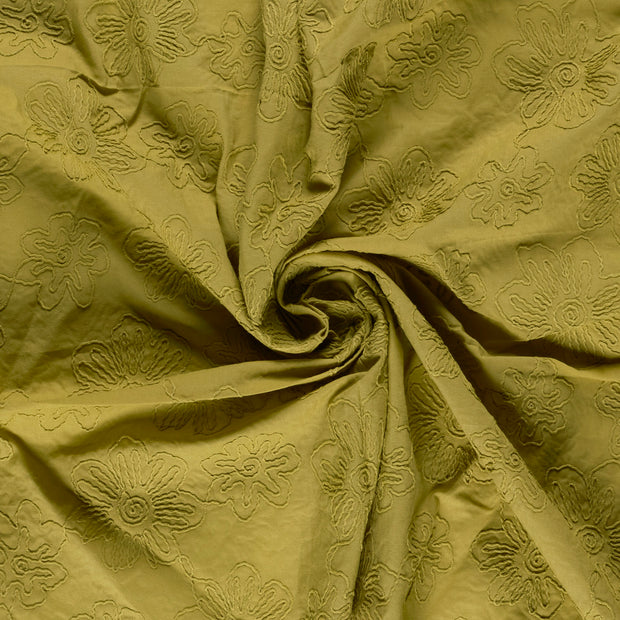  fabric Green embroidered 