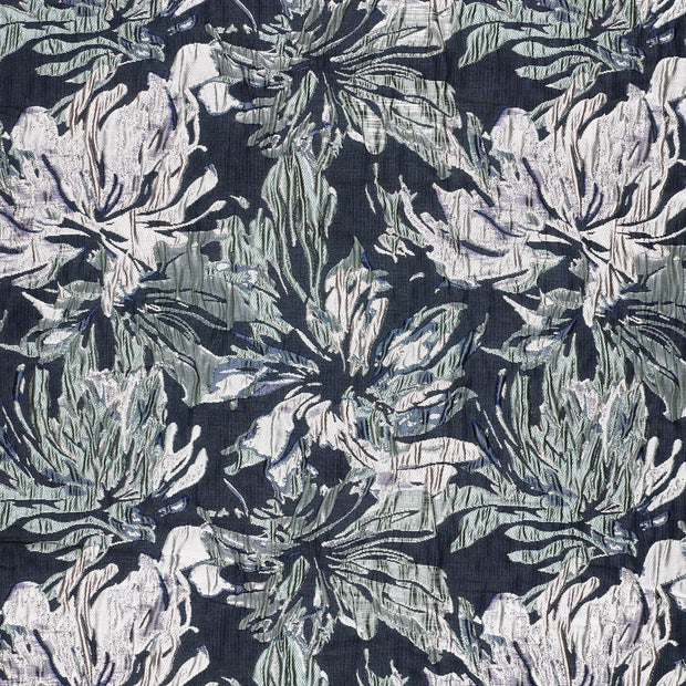 Jacquard stof Zwart getextureerd 