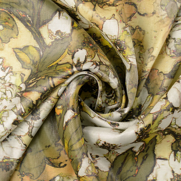 Viscose Satin fabric Beige 