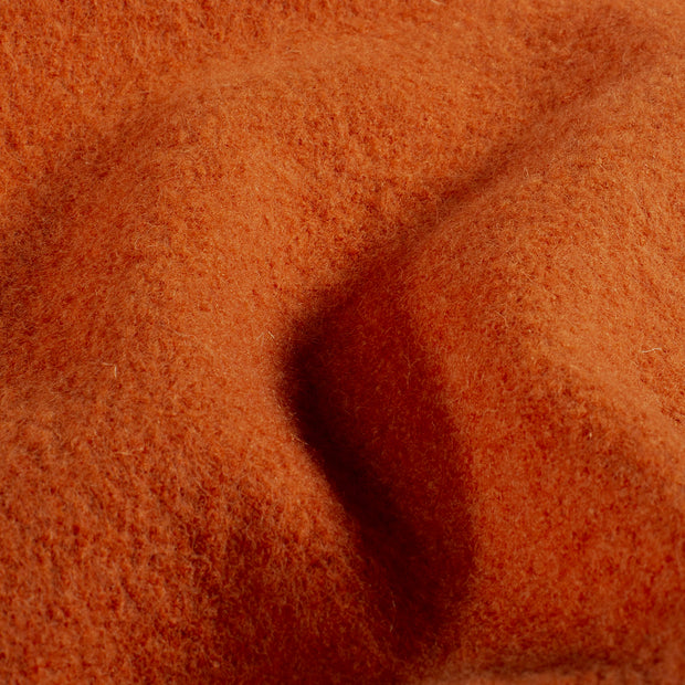 Wool Boucle fabric Unicolour Orange