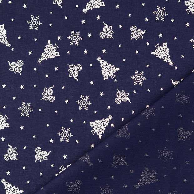  fabric Navy printed 