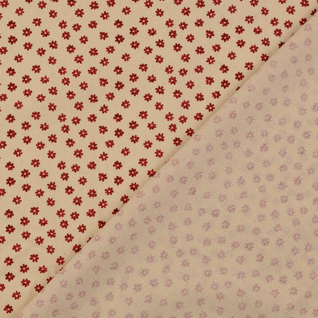 Cretonne fabric Flowers 