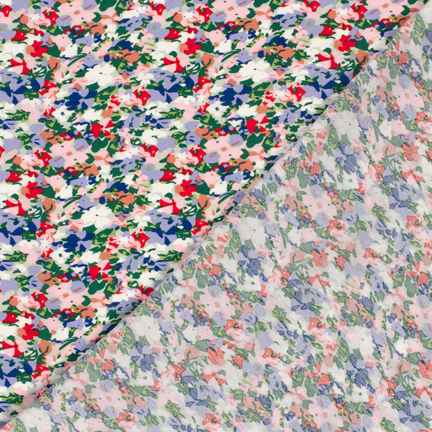 Viscose Nylon Crepe fabrik Blumen bedruckt 
