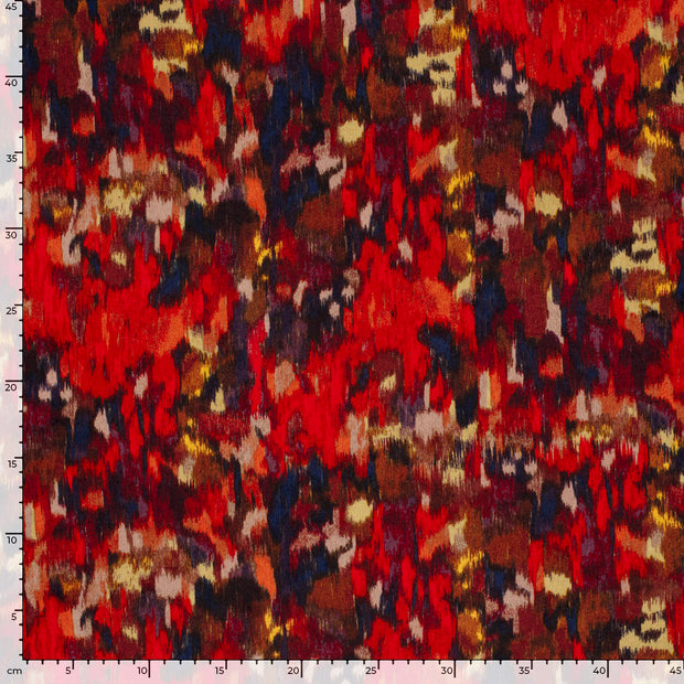 Satin Velvet fabrik Abstrakt Bordeauxrot