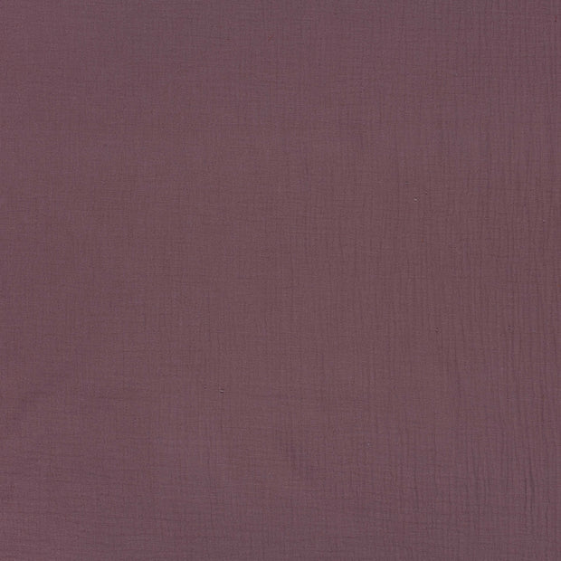 Double gaze tissu Mauve mat 