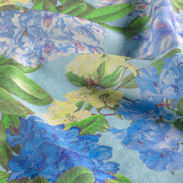  fabric Flowers Baby Blue